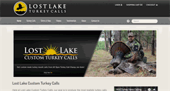 Desktop Screenshot of lostlakecustomturkeycalls.com